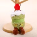 Plüsch Kuchen Schlüsselanhänger, süße Dessert Taschen Anhänger, weiche Stoffpuppe. - Kleiner Kuchenanhänger / Grün