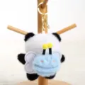Simpatico peluche panda ape portachiavi morbido giocattolo borsa fascino regalo soffice - Schiena di Panda Ape / 11cm / Blu