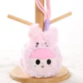 Simpatico portachiavi bambola in peluche portamonete, ciondolo borsa soffice. - Portamonete-Rosa