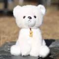 Orsetto di peluche bianco, dolce bambola da grù, regalo rilassante ideale per i bambini. - Orsetto ciondolo - beige