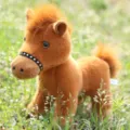 Plush toy brown horse pony stuffed animal cute simulation pony doll kids gift mascot - Approx. 20cm / Jointed Pony - Brown