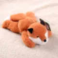 Cute stuffed animal plush toy, soft lying fox doll for kids gift, cozy home decor room ornament. - Lying Fox