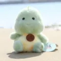 Cute green and yellow plush toy stuffed animal cute sitting doll variant for relaxing and gifts. - Scented Chubby Dinosaur - Approx. 17cm/170g