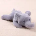 Peluche elefante grigio dolce bambola animale di peluche variante regalo morbido bimbo - Elefante Sdraiato / 22cm