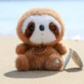 Cute fluffy sloth plush toy brown stuffed animal soft doll palm-sized kids gift toy - Scented Chubby Sloth - Approx. 17cm/170g