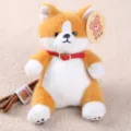 Cute plush dog doll bag pendant soft stuffed toy keychain accessory for kids gifts daily use - Hand Strap Sitting Corgi
