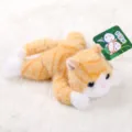Cute lying orange cat plush toy soft stuffed animal pillow for kids lovely birthday gift - Lying Yellow Cat