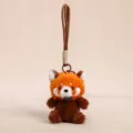 Simpatico ciondolo peluche panda rosso, morbido portachiavi animale bambola regalo borsa. - Peluche panda rosso con laccetto da polso - Circa 12cm/65g