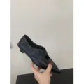 Zapatos de mujer vintage coreano punta afilada slip-on tacón bajo estilo minimalista diario - 35 / Negro