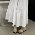 Sandalias romanas retro minimalistas con hebilla para mujer, calzado cómodo de verano casual. - 35 / ALQR-559-4 caqui