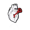 Anatomische hart sleutel emaille broche pin creatief metalen badge cadeau sieraden - Sleutel Hart Stijl (CC1685)