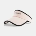 Summer anti-UV ice silk empty top sun hat, pink visor cap for women outdoor sports. - Candy Color Empty Top Hat / Pink