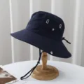 2025 New Outdoor Hiking Hat Large Head Circumference Fisherman Hat Quick Drying Waterproof - Navy Blue (Outdoor Style)