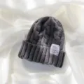 Grey cable knit beanie hat winter warm thick cute casual stylish fashion daily wear - Gray