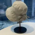 Chapeau bob à carreaux de style japonais pour femme été extérieur protection solaire anti-uv - Chapeau Bob à Cordon à Carreaux / Vert