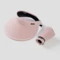 Pink foldable empty top sun visor hat with UPF50+ UV protection for outdoor sports. - Budget Version / Pink