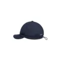 Navy blue short brim baseball cap, Japanese style soft visor dad hat with adjustable cord. - Back Line Soft Brim Baseball Cap / Navy Blue