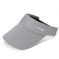 Grey empty-top sun visor hat, breathable quick-dry material for outdoor sports and sun protection. - UV Empty Top Hat / Light Gray
