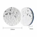 Replacement round nano sponge mop pads for robotic vacuum cleaners, 130mm diameter. - Diameter 130mm Thickness 13mm (1 Pack)