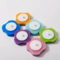 Disposable toilet brush replacement sponge heads set for bathroom cleaning, multi-color. - 6 Pcs OPP Bag