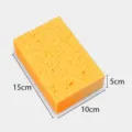 Thick wood pulp cleaning sponge for kitchen, dishwashing and household surface wiping. - 15x10x5cm
