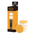 Sneaker cleaning sponge eraser 10 pack magic shoe cleaner white and orange round pad - 10 Pieces Hanging Boxed / Orange