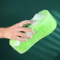 Grand éponge de lavage de voiture en nid d'abeille vert, bloc de mousse nettoyant doux pour véhicules. - Éponge de lavage en forme de 8 / Aléatoire
