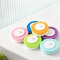 Disposable toilet brush replacement sponge heads, multi-color bathroom cleaning tool set. - 6 Pieces/Pack / Multicolor