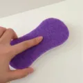 Figure-eight double-sided purple cleaning sponge dishwashing sponge scrub pad cleaning tool - 8-Shape Dishcloth / 15.5x7.5x2cm / Purple White