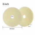 Disque de polissage et de nettoyage en polyester nylon de 8 pouces pour sol de maison - 8 Pouces