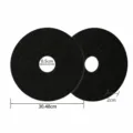 Tampon à récurer noir industriel de 12 pouces disque abrasif nylon polissage de sol. - 12 Pouces