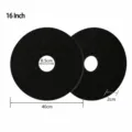 Industriële zwarte ronde vloerreinigingsschuurspons 16 inch nylon polijstschijf - 16"