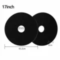 Industrieel 17-inch zwart nylon schuurvlies vloerreiniging schuurpad voor professioneel gebruik. - 17"