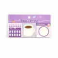 Mini bloc-notes adhésif journal quotidien violet mignon papeterie mémo 90 feuilles - Suivi de Vie / Pack de 90 feuilles