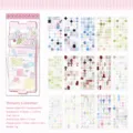 Cute aesthetic PET sticker book set, 30 sheets of transparent decorative planner stickers. - Dreamy Pastels / 30 Pieces/Pack