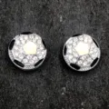 8mm perla pallone da calcio strass charm cristallo brillante per braccialetto DIY dettaglio. - Pallone da calcio con strass multipli
