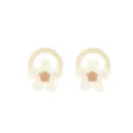 Children seamless flower hair ties with high elasticity knit cute ponytail holders detail shot. - 07# (2605122) / 1PC
