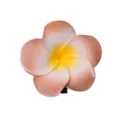 Molla per capelli plumeria, forcina floreale hawaiana, accessorio spiaggia artificiale. - 07# Sfumatura Naturale
