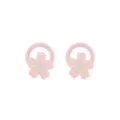 Cute pink flower hair ties details, kids seamless elastic ponytail holders, soft hair rope. - 05# (2605122) / 1PC
