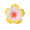 Fermaglio per capelli fiore plumeria artificiale festa in spiaggia hawaiana giallo. - 08# Sfumatura Arancione Rosso