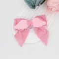 Roze fluwelen engelen vleugels strik haarspeld detail, zoete lolita haaraccessoire. - Roze