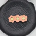 Schattige bloemen haarspeld voor meisjes, leuke geborduurde haarclip voor kinderen en styling. - Roze Drievoudige Bloem (01#)