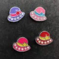 8MM Drip Oil Rhinestone Hat DIY Charms Cartoon Clothing Bag Shoes Accessories Set - Witch Hat 2
