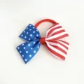 USA Flag Hair Bow Elastic Hair Band Independence Day Children Hair Accessories Detail - Bowknot Hair Tie Style (06#)