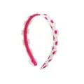 Sweet floral lace headband for girls, cute daisy princess hair hoop fashion hair accessory. - Rose Red