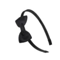 Zwarte grosgrain lint strik haarband voor vrouwen en meisjes zoete haaraccessoires - 01# Zwart