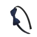 Donkerblauwe strik haarband voor vrouwen en meisjes, zoete haaraccessoire met effen lint design. - 03# Donkerblauw