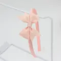 Détail de serre-tête nœud ruban rose, design minimaliste mignon pour coiffure quotidienne. - Serre-Tête Nœud / Rose Doux (16#)