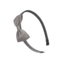 Gray Bow Headband Sweet Girls Hair Hoop Simple Ribbon Hair Accessories Everyday Wear - 07# Gray