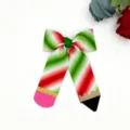 Large pencil hair bow clip cute back to school ribbon hair accessories for girls and students - Colorful